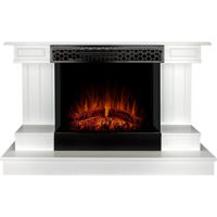 Șemineu electric ArtFlame Azona & Flamora, 710x1120x430mm, Alb