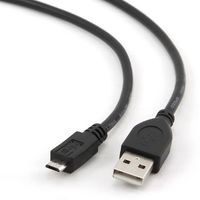 Cable Micro USB2.0,  Micro B - AM, 0.5 m,  Cablexpert, CCP-mUSB2-AMBM-0.5M