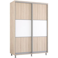 Dulap Mobildor-Lux Aron cu uși glisante orizontal (150x60x230H cm) Sonoma