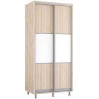 Шкаф Mobildor-Lux Горизонтальные раздвижные двери Aron-P из ДСП 1,0–1,8 м (130 x 60 x 220 см) Sonoma