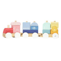 Игрушка Premaman PJQC3B-CCC-UNQ Trenulet din lemn Little Poesy