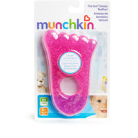 Jucarie dentitie cu gel Munchkin Fun Ice Chewy Pink - 1 buc