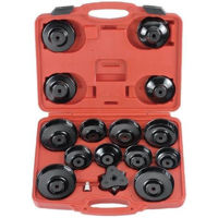 Set de unelte de mână Force 61916 Set de instrumente pentru extragerea filtrului de ulei, „cupă” 16 buc