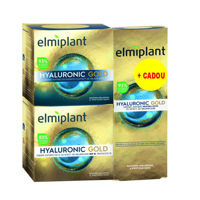 Elmiplant Hyaluronic Gold Crema Antirid de zi SPF10 50ml,Crema Antirid de noapte 50ml+Crema Antirid ochi 15ml 45+ CADOU