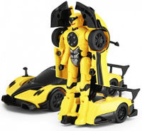 Игрушка Rastar 61900 transformabila 1:32 Pagani Zonda R, galbena, 27084