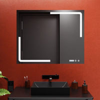 Зеркало для ванной Bayro Edge 1000x800 LED touch подогрев, часы, термометр