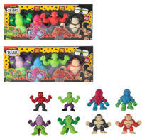 Игрушка HTI 1376629 Set 4 Jucării Antistres Stretcherz Stretch Squad