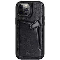 Husă pentru smartphone Nillkin Leather iPhone 12/ 12 Pro Aoge, Black