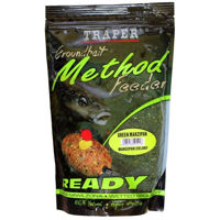 Прикормка TRAPER Method Feeder READY 750g   Green  Marzipan