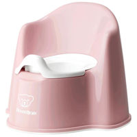 Oală BabyBjorn 055264A Olita cu protectie spate Potty Chair Powder Pink