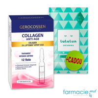 {'ro': 'Gerocossen Collagen Anti Age tratament intensiv antirid fiole 25+ 2ml N12 + Lululun Masca fata Travel Okinawa Calmeaza N1 CADOU', 'ru': 'Gerocossen Collagen Anti Age tratament intensiv antirid fiole 25+ 2ml N12 + Lululun Masca fata Travel Okinawa Calmeaza N1 CADOU'}