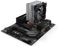 AC be quiet! "Pure Rock 2" (19.1-26,8dBA, 1500RPM, 120mm, PWM, 150W, 4 Heatpipes, 580g.)