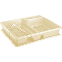 Сушка для посуды Sanja Пластиковая сушилка для посуды, бежево-пастельная (2069B)