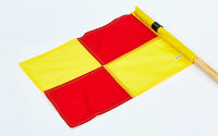 Флаг футбольный с клипсой 45x38 см, полиэстер C-4597 (2722) без палки в комплекте