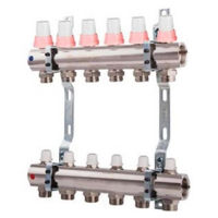 Комплект распределителей MPN Colector cu debimetre 1" cu 3 circ. Ø3/4"