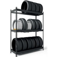 Cтеллаж складской Nex Home Raft metalic Titan 1680х1800х500mm, 3 nivele MDF, Antracit