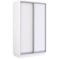 Dulap Mobildor-Lux Fox uși glisante din PAL (100x60x240H cm) Alb