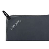 Домашний текстиль Pinguin Микро Полотенце L 60x120 см Логотип Серый