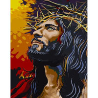 Картина по номерам Strateg R 9 /16(R16 /30) (GS1275)(51439) Iisus оn coroana de spini, 40x50 cm