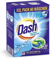 Капсулы  Dash Alpen Frishe 3in1 60стирок