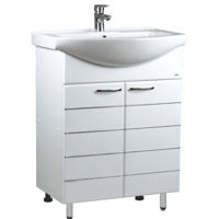 Dulap pentru lavoar Mashtab 11611 Modern cu 2 usi 60cm Alb