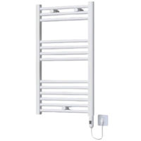 Uscător de prosoape Radiva Haiti 400x800 mm Flat (alb) electric