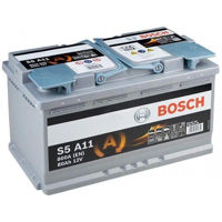 Автомобильный аккумулятор Bosch 80AH 800A(EN) клемы 0 (315x175x190) S5A110 AGM (Prof DP) (0092LA0090)