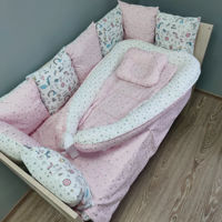 Комплект постельного белья в кроватку Pampy Pink + Babynest