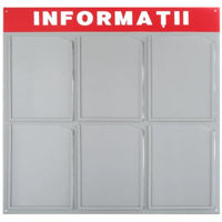 Tablă de birou miscellaneous RX27575 Stand informativ Informatie A4, 6 buzunare