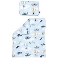 Set așternut pătură + pernă LaMillou Organic Jersey Captain Adventure