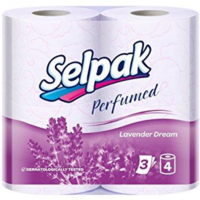 Selpak туалетная бумага Lavander, 4 рулона 3 слоя