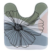 Коврик для ванной Tendance 56192 Covoras pentru WC Flowers 45x50cm, microfibra