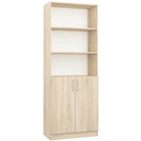 Шкаф Mobildor-Lux Комбинированный шкаф с полками Practik (80x40x210H см) Sonoma