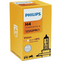 Автомобильная лампа Philips H4 Vision +30% 12V 60/55W P43T-38 (12342PRC1)