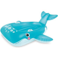 Jucărie gonflabilă Intex 57567 Pluta gonflabilă Balena Albastră 168x140 см, 3+