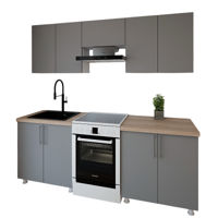 Мебель для кухни Smartex (30017) K1 220cm Grafit