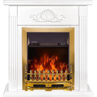 Șemineu electric ArtFlame Sorina & Galileo gold, 900x900x270 mm, Alb