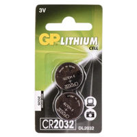Батарейка GP 3V Lithium Ø20х3.2mm CR2032-7C5 (2 шт)