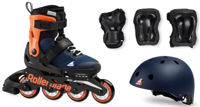 Роликовые коньки Rollerblade 07221500174 MICROBLADE CUBE BLU NOTTE/ARAN Size 33-36,5