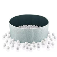 Игровой комплекс для детей BabyJem 789 Piscina uscata cu bile Verde, 30x83 cm, 100 bile