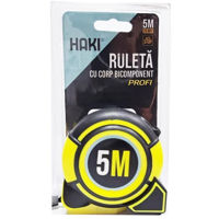 Рулетка Haki 4615 PROFI 5м/25мм противоударная, магнитная