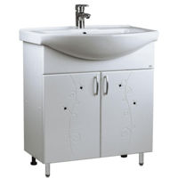 Dulap pentru lavoar Mashtab 11610 Cristal cu 2 usi 60cm Alb