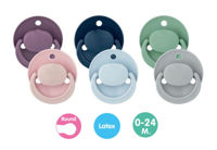 ”Baby-Nova” Suzetă rotundă cu inel, 0-24 luni, Latex, fără BPA, 2 buc.  (23500)