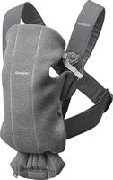 Marsupiu anatomic BabyBjorn Mini Dark Grey cu pozitii multiple de purtare