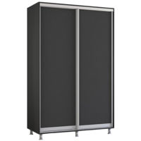 Dulap Mobildor-Lux Aron-S uși glisante din PAL (130x60x210H cm) Anthracite
