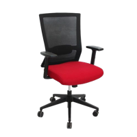 cumpără Scaun de birou 635x550x1015 mm, negru cu roşu în Chișinău