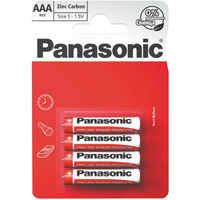 Panasonic "Zink Carbon" AAA Blister*4, Manganese Dioxide, R03REL/4BPR
