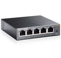 5-port 10/100/1000Mbps Switch  TP-LINK "TL-SG105E" Easy Smart, Metal