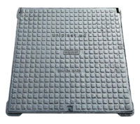 Аксессуар для дома Uniplast 16005, capac cu rama patrata din fonta 700x700 mm EN124 B125 (730 x 730 mm, H=37 mm)