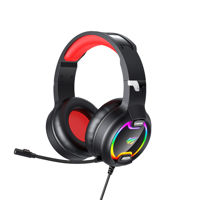 Gaming Headset Havit H2233d, 50mm driver, 20-20kHz, 32 Ohm, 119dB, 2.2m, 3.5mm+USB, RGB, Black